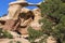 Devil`s Garden Metate Arch at Sunset