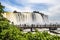 Devil\'s Throat at Iguazu Falls, one of the world\'s great natural wonders, on the border of Argentina and Brazil