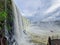 Devil\\\'s Throat at Iguazu Falls, one of the world\\\'s great natural wonders, on the border of Argentina and Brazil