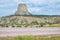 Devil`s Tower monument in northeast Wyoming, USA. Travel America.