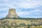 Devil`s Tower monument in northeast Wyoming, USA. Travel America. Landscape.