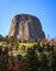 Devil`s Tower National Monument in Wyoming