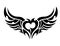 Devilish heart tattoo