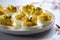 Devilled eggs canapes