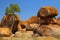 Devils marbles outback Australia granite boulders