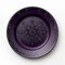 Devilshead Purple Star Plate With Gothic Pentacles Design