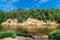 Devilâ€™s rock and cave, Krimulda, Latvia