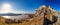 Devin castle ruins above the Danube river near Bratislava