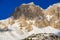 Devoluy Massif cliffs in winter. French Alps, France