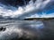 A Devon Beach in a storm , Challaborough UK