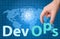 DevOps Development & Operations concept sign