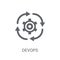 DEVOPS icon. Trendy DEVOPS logo concept on white background from