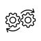 DEVOPS icon  on a white background.