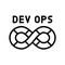 devops software line icon vector illustration