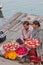 Devotional aids sellers on the Ganges