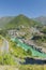 Devprayag, Godly Confluence,Garhwal,Uttarakhand, India. Here Alaknanda meets the Bhagirathi river and both rivers thereafter flow