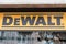 DeWalt logo brand and text sign store electric cordless screwdriver drill box