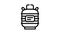 dewar vessel laboratory tool line icon animation
