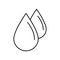 Dewdrop Line Style vector icon which can easily modify or edit