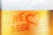 Dewy glass of beer in detail - WE LOVE BEER