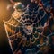 Dewy Spider Web, Made with Generative AI