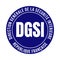 DGSI symbol icon called general directorate for internal security in french language