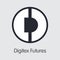 DGTX - Digitex Futures. The Icon of Coin or Market Emblem.