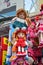 dhaka, Bangladesh - march, 06, 2019: cute hanging  dolls