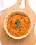 Dhal traditional indian bean dish with cilantro