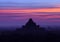 Dhammayangyi pagoda sunset view in Bagan, Mandalay division, Myanmar