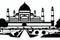Dhanbad, Jharkhand, India. Black & White City Logo. Generative AI.