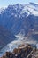 Dhankar monastry perched on a cliff in Himalayas, India