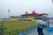 Dharamshala cricket stadium in himalaya