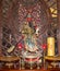 Dharmapala (protector of dharma), Buddhist temple in Beijing, China.