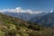 Dhaulagiri mountain peak view from Ghorepani village, ABC, Pokhara, Nepal