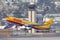 DHL Boeing 767 Cargo aircraft departing San Diego International Airport.