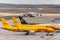 Dhl cargo airplanes and antonov cargo plane at cologne bonn airport germany