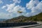  DHL Cessna 208B plane landing at Remy de Haenen Airport also known as Saint Barthelemy Airport