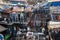 The Dhobi Ghat is a well known open air laundromat where thousands of people work daily washing