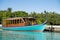 A Dhoni boat also known as a Doni boat is a traditional sail boat used in the Maldives. Boat is docked