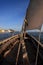 Dhow approaching Lamu, Kenya.