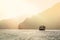 Dhow boat near the Musandam