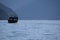 Dhow Cruise in Silhouette in the Fjords of Oman