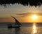 Dhow at sunset