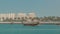 Dhows moored off Museum Park timelapse in central Doha