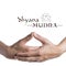 Dhyana mudra on white