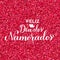 Dia Dos Namorados calligraphy hand lettering on red glitter background. Happy Valentine s Day in Portuguese. Brazilian