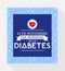 Dia mundial de la Diabetes, World Diabetes Day 14 november spanish text