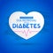 Dia mundial de la Diabetes, World Diabetes Day 14 november spanish text