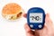 Diabetes doing glucose level test